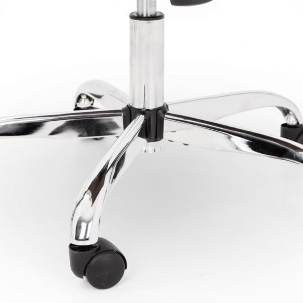 Gio Office Chair Black/Chrome - Image 3