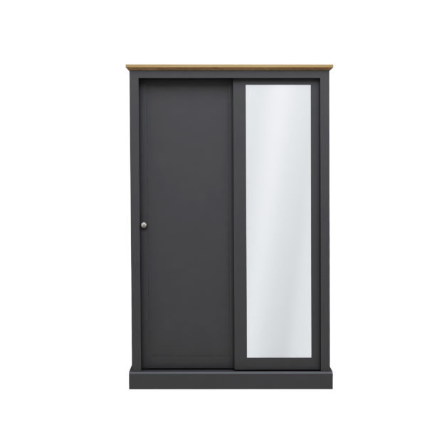 Devon White and Oak 2 Door Sliding Wardrobe - Image 3