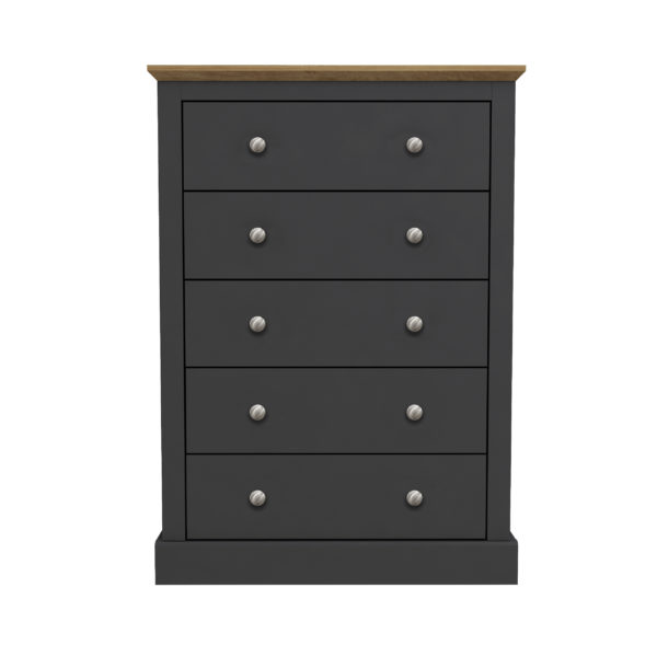 Devon Charcoal and Oak Bedroom Trio - Image 2
