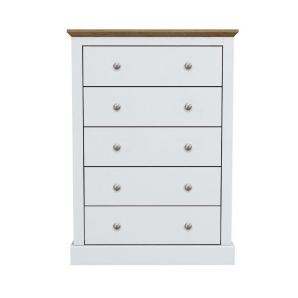 Devon White and Oak Bedroom Trio - Image 2