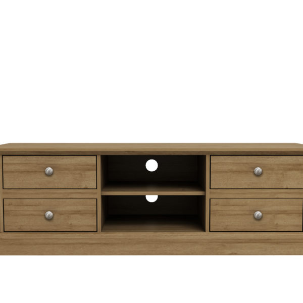 Devon White/Oak TV Media Unit - Image 2