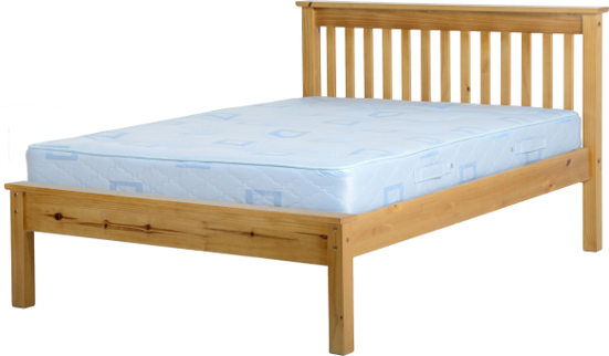Antique pine discount double bed